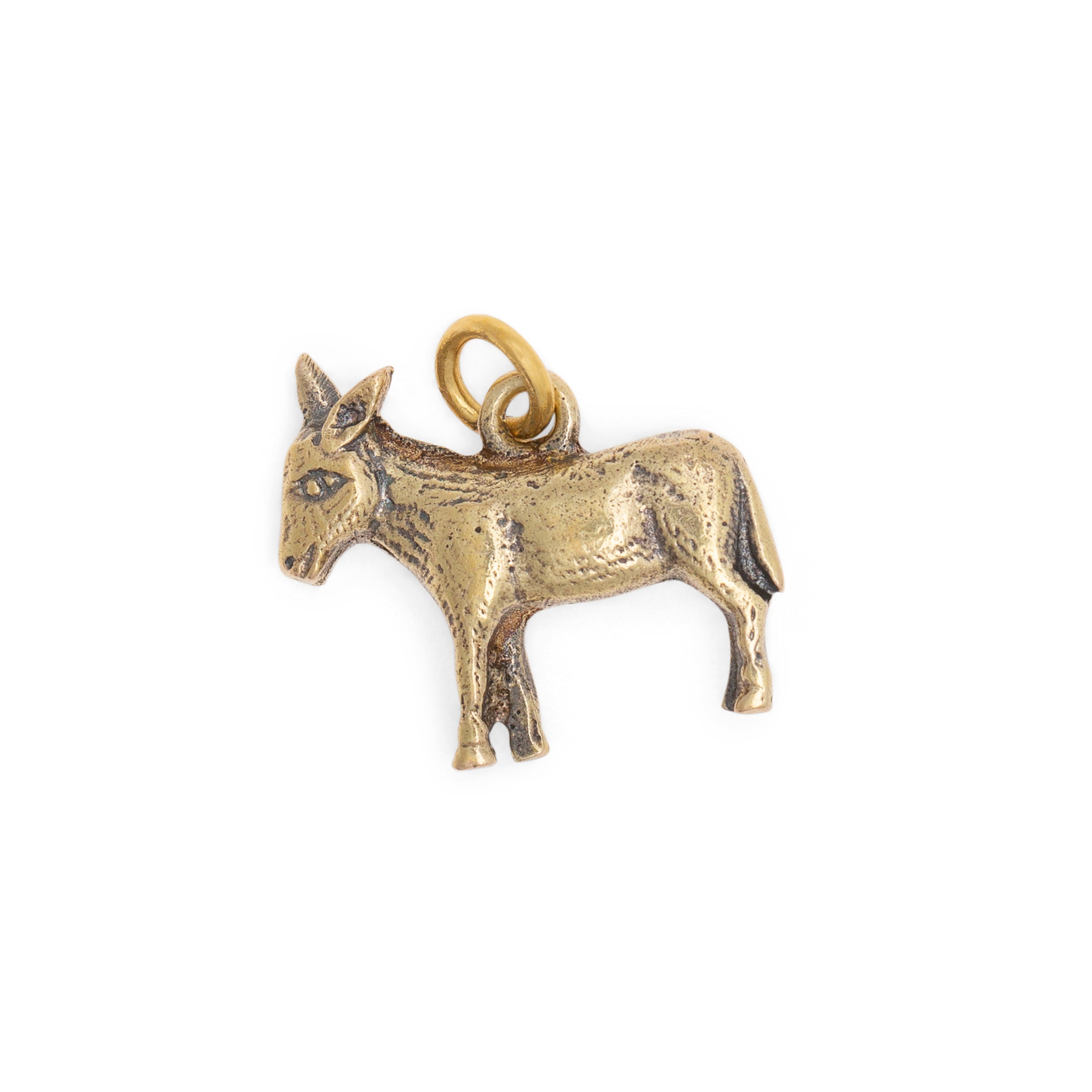 Burro Donkey 14K Gold Charm
